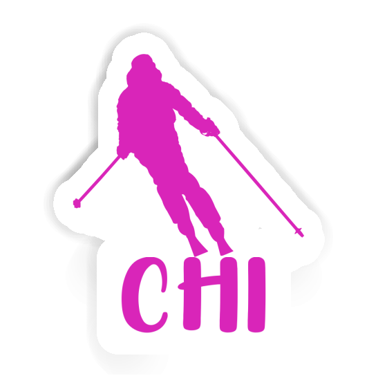 Skifahrerin Sticker Chi Gift package Image