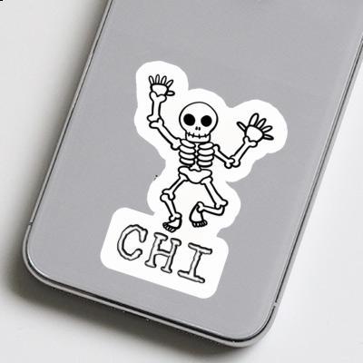 Chi Sticker Totenkopf Notebook Image