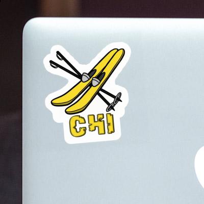 Sticker Chi Ski Laptop Image