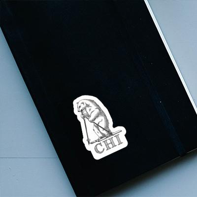 Skier Sticker Chi Notebook Image