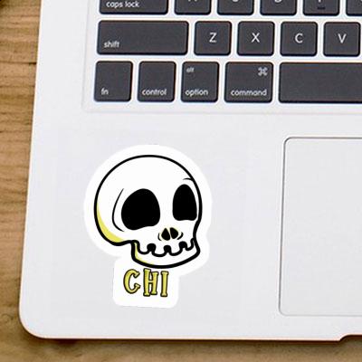 Skull Sticker Chi Laptop Image