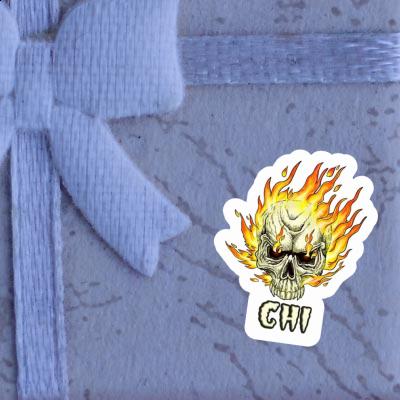 Sticker Chi Skull Image