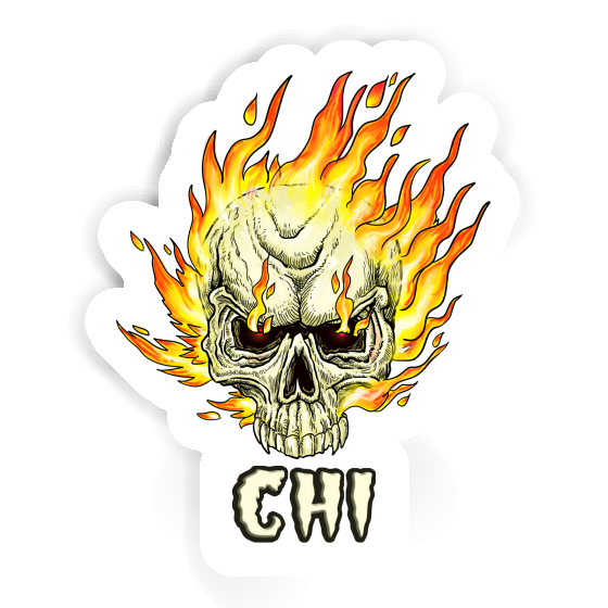 Sticker Chi Skull Laptop Image