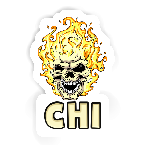 Chi Sticker Skull Notebook Image