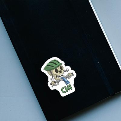 Chi Sticker Biker Laptop Image