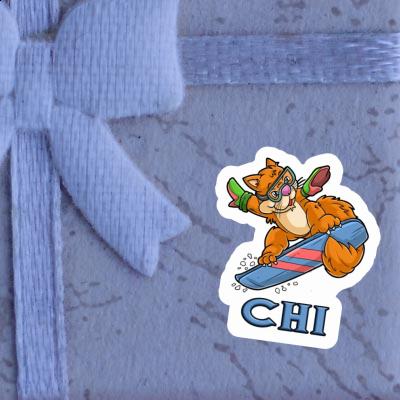 Chi Sticker Snowboarder Image