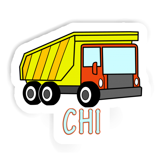 Chi Sticker Dump Truck Laptop Image