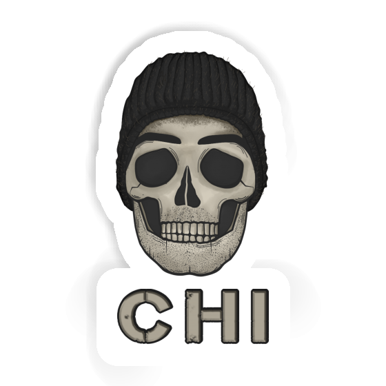 Skull Sticker Chi Laptop Image