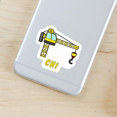 Chi Sticker Tower Crane Laptop Image