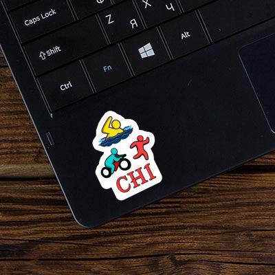 Chi Sticker Triathlete Notebook Image