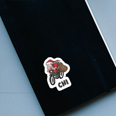 Sticker Chi Velofahrer Notebook Image