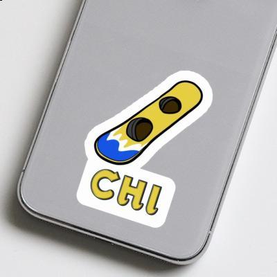 Chi Sticker Wakeboard Laptop Image