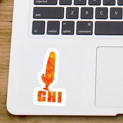 Sticker Chi Windsurfer Laptop Image