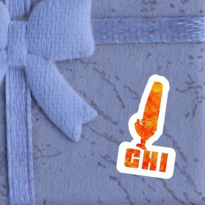 Sticker Chi Windsurfer Laptop Image