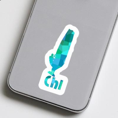 Windsurfer Sticker Chi Notebook Image