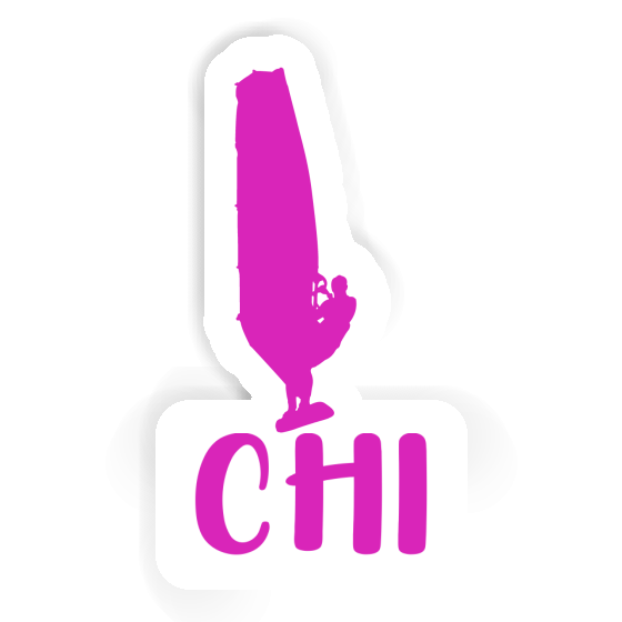 Sticker Chi Windsurfer Laptop Image