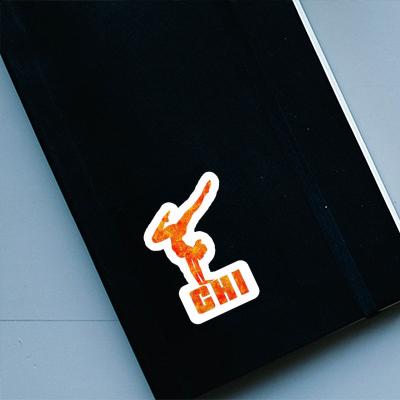 Yoga Woman Sticker Chi Notebook Image