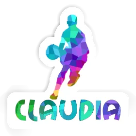 Claudia Sticker Basketball Player Image