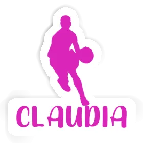 Claudia Sticker Basketball Player Image