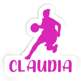 Claudia Sticker Basketball Player Image