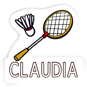 Claudia Sticker Badminton Racket Image