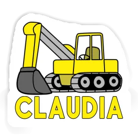 Sticker Excavator Claudia Image