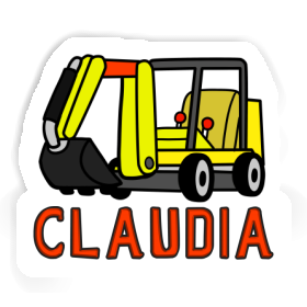 Sticker Claudia Mini-Excavator Image