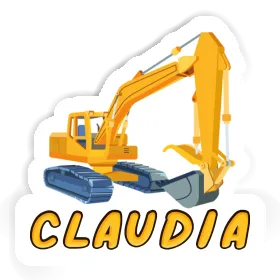 Claudia Sticker Excavator Image