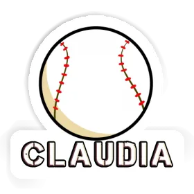 Sticker Baseball Ball Claudia Image