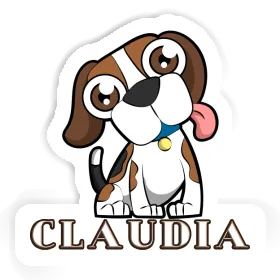 Sticker Beagle Dog Claudia Image