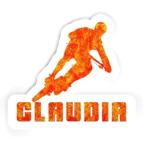 Claudia Sticker Biker Image