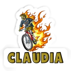 Sticker Mountainbiker Claudia Image