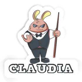 Claudia Sticker Billiard Player Image