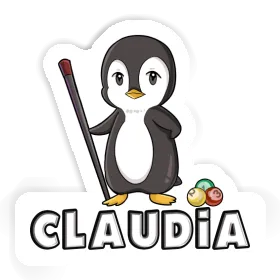 Sticker Billiards Player Claudia Image