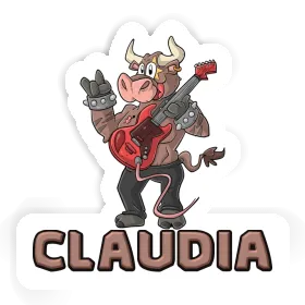 Guitarist Sticker Claudia Image