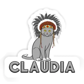 Sticker American Indian Claudia Image