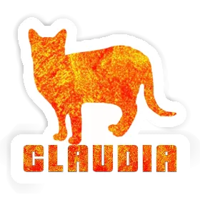 Sticker Claudia Cat Image