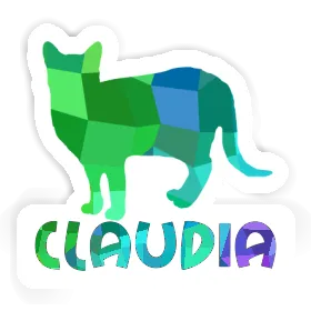 Autocollant Claudia Chat Image