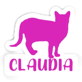 Claudia Autocollant Chat Image