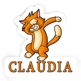 Dabbing Cat Sticker Claudia Image