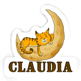 Sticker Claudia Sleeping Cat Image