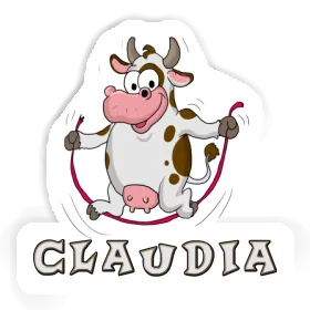 Sticker Claudia Fitness Cow Image