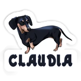 Claudia Sticker Dachshund Image