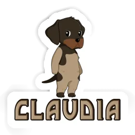 German Wirehaired Pointer Sticker Claudia Image