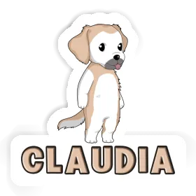 Golden Retriever Sticker Claudia Image