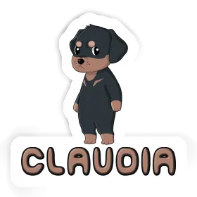 Rottweiler Sticker Claudia Image