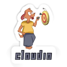 Darts Player Sticker Claudia Image