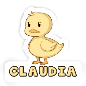 Duck Sticker Claudia Image