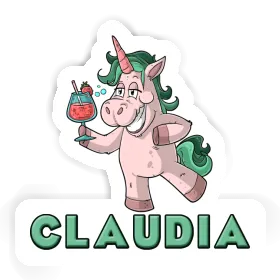 Sticker Claudia Party Unicorn Image