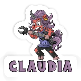 Rocking Unicorn Sticker Claudia Image